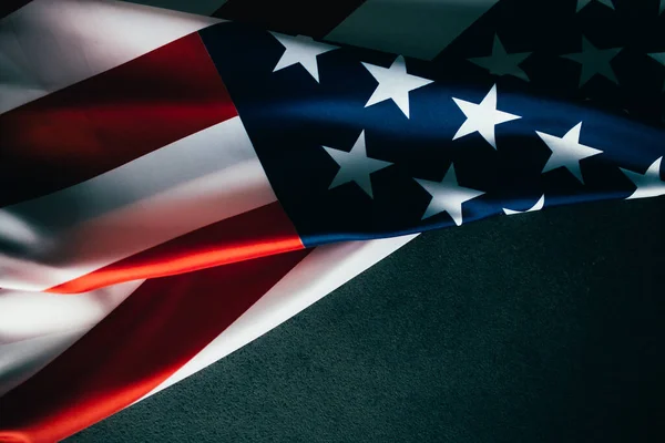 Hintergrund Der Amerikanischen Flagge Mit Platz Für Text — Stockfoto