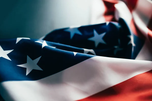 Hintergrund Der Amerikanischen Flagge Mit Platz Für Text — Stockfoto