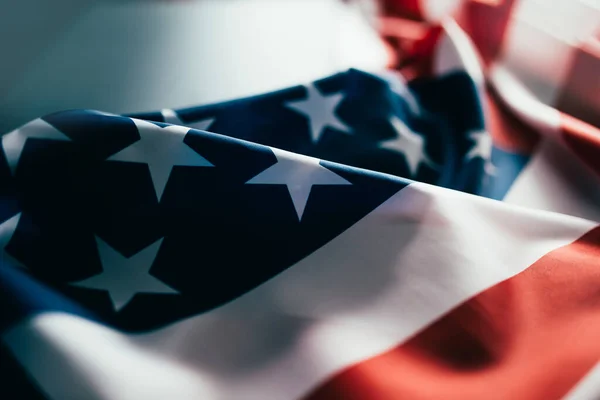 Hintergrund Der Amerikanischen Flagge Mit Platz Für Text — Stockfoto