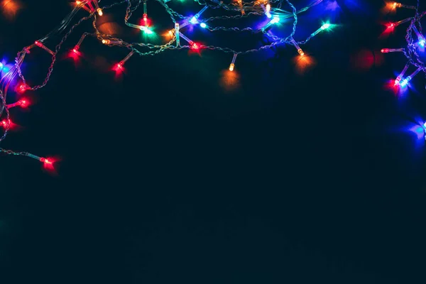 Рождественские Огни Боке Фон — стоковое фото