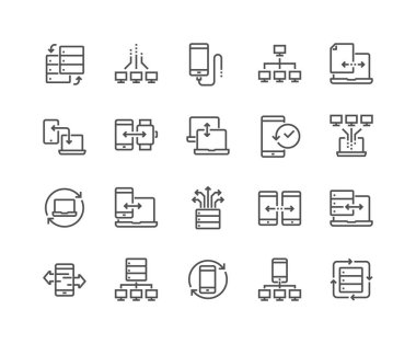 Satır veri değişimi simgeler