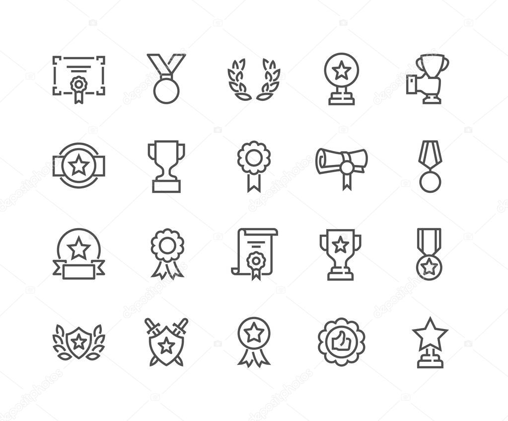 Line Awards Icons