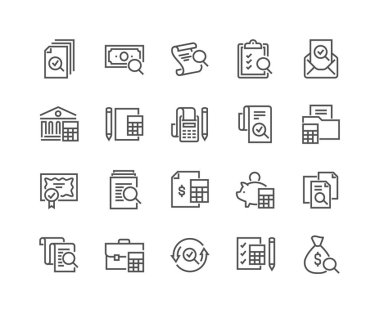 Satır muhasebe simgeler