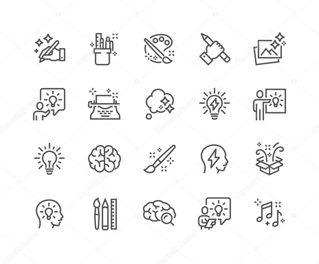 Line Creativity Icons