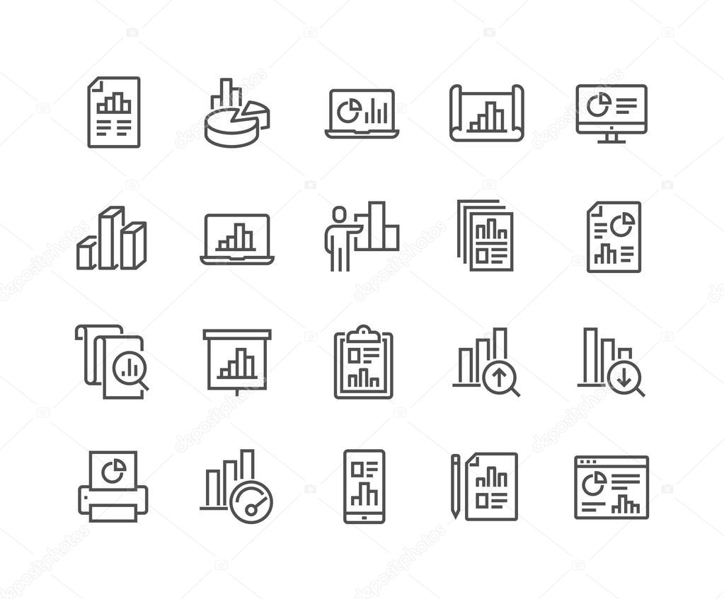 Line Graph Icons