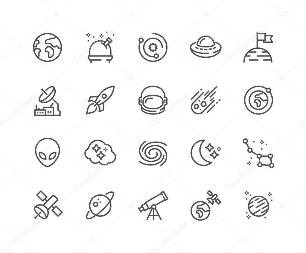 Line Space Icons