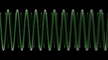 Elektronik dalga formu (döngü) elektronik dalga spektrumu. Ideal videoları yüksek teknoloji ve arka plan (Loop)