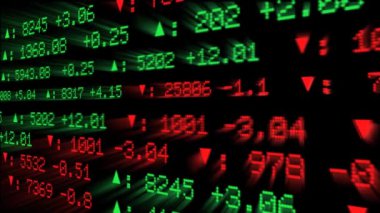 Hisse senedi borsası Showcasa 2D animasyon ekran Stock Exchange NYSE