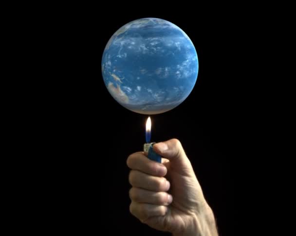 全球变暖概念3D — 图库视频影像