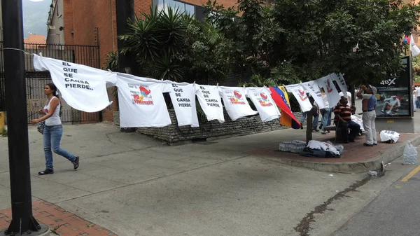 Venezuela 'da özgürlüğün protesto edilmesi. Komünizmle karşı, sosyalizme karşı. Öğrenciler ve insanlar Caracas Venezuela özgürlüğü protesto, yaklaşık Mart 2014