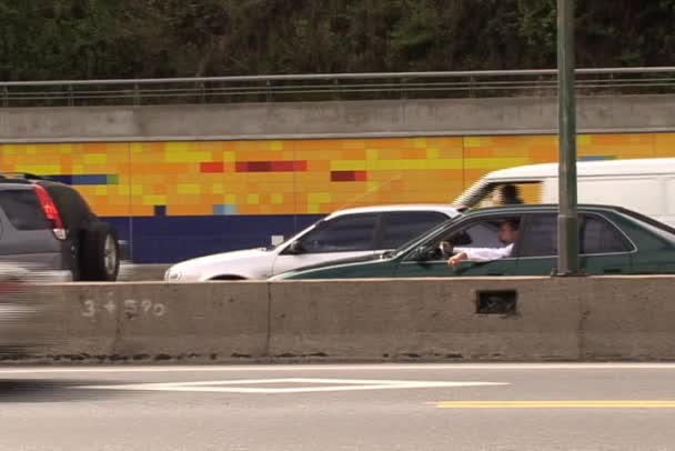 高速道路の交通 カラカスベネズエラ — ストック動画