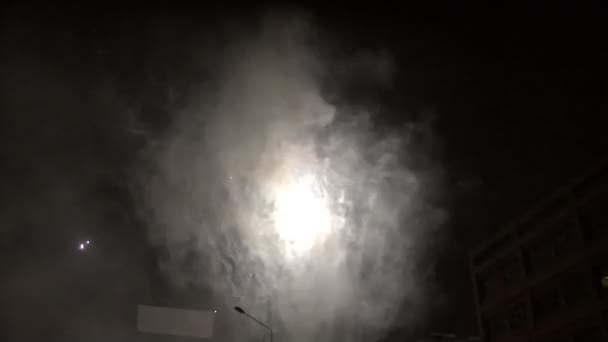 Fireworks Finale Firande Natten — Stockvideo