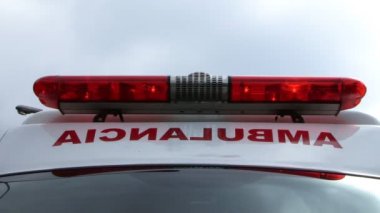 Ambulans Işık yakın çekim