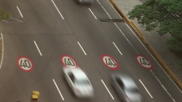 Traffic Avenue Fast Motion — Stock Video