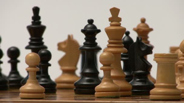 Přesun Šachového Kusu Zblízka — Stock video