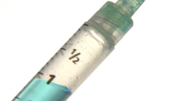 Syringe Filled Medication — Stock Video