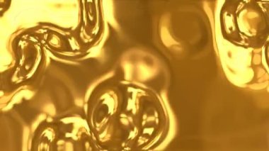 Soyut sıvı altın animasyonu