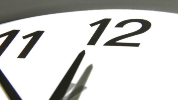 时间在运行 测量时间 时钟特写在时间推移 — 图库视频影像