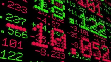 Dispaly Borsa Vitrin 3d Animasyon, Nyse of. Küresel Pazar