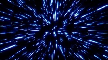 Soyut Yıldız Burst Trail 2d Animasyon (döngü)