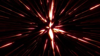 Soyut Yıldız Burst Trail (döngü) 2d animasyon