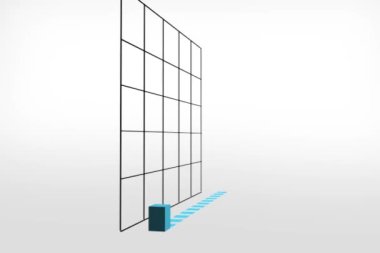 Grafik çubukları 3d animasyon (Ntsc)