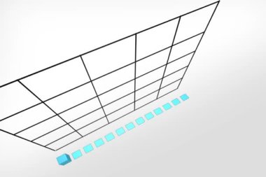 Grafik çubukları 3d animasyon (Ntsc)