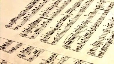 Müzik Sayfası rotatong yakın çekim