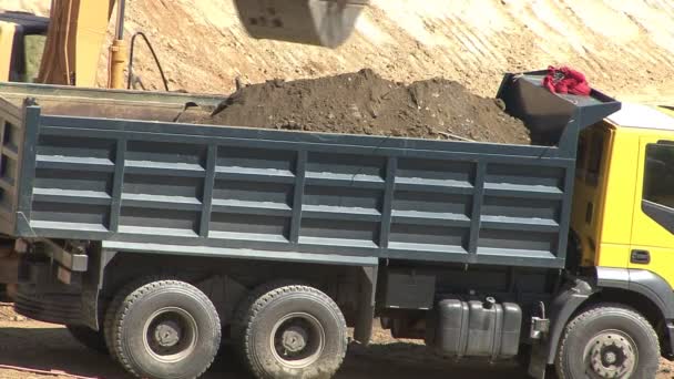 Excavation Vehicle Truck Construction — Stock Video