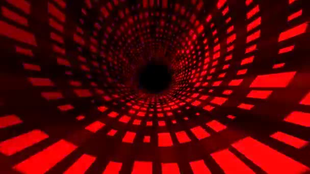 Tunnel de piste de danse avec grilles colorées 