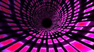 Renkli Izgaralar ile dans pisti tüneli