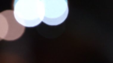 Kentsel ışıklar, blurry gece trafik ışıkları