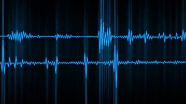 Elektronik dijital ses dalgası spektrumundan. Videolar için Ideal yüksek teknoloji ve arka plan