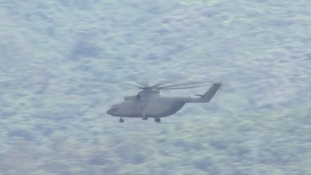 Militär Helikopterflygning Caracas Venezuela — Stockvideo