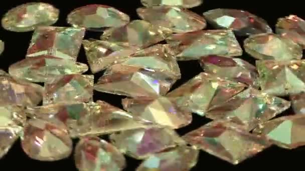 Collar Diamantes Macro Disparo — Vídeo de stock