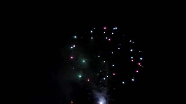 Fireworks Finale Selamat Tahun Baru — Stok Video