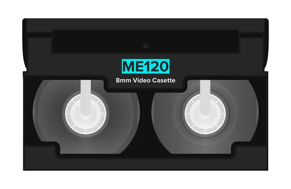 Hi8 video casette/8mm video casette vector illustration.