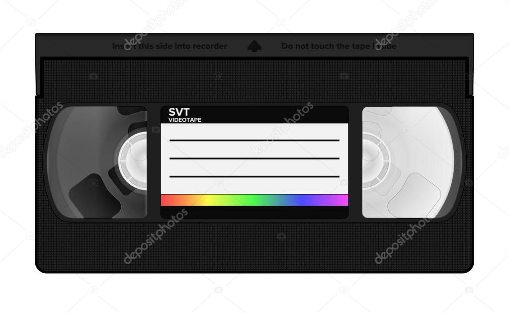 VHS video casette vector illustration