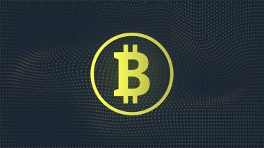 Cryptocurrency vektör çizim.