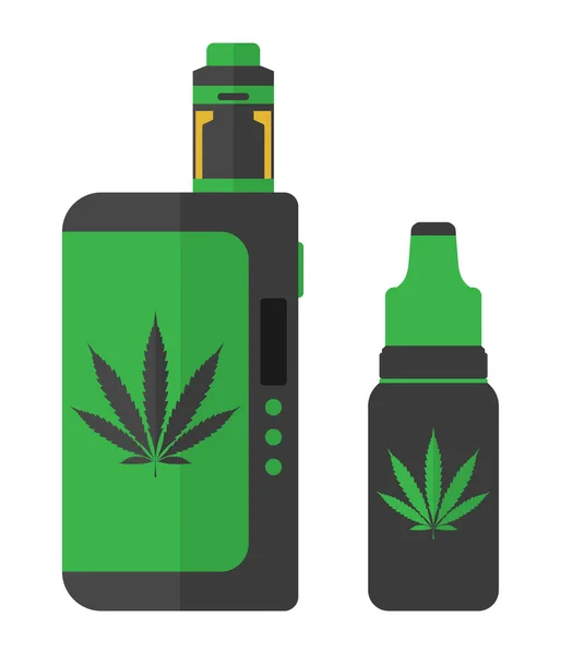 Esrar vaping illüstrasyon.