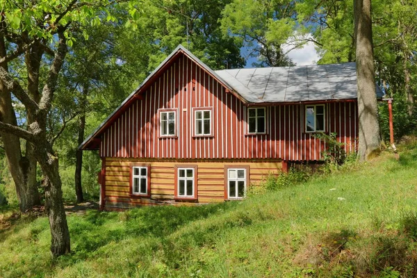 Mooie Houten Vakantiehuis Tsjechië — Stockfoto