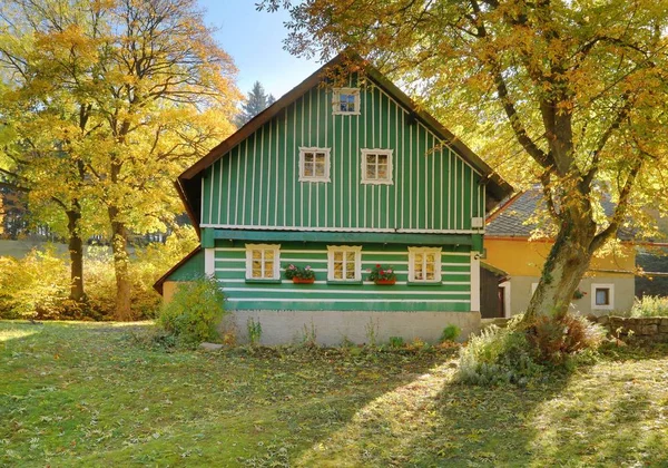 Casa Tradicional Madera República Checa — Foto de Stock