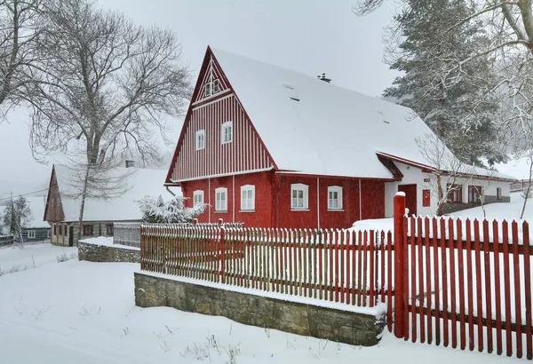 Chalet Traditionnel Bois République Tchèque — Photo