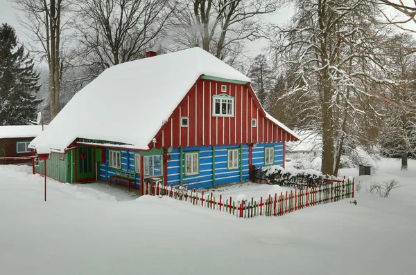 Traditionelle Holzhütte Der Tschechischen Republik — Stockfoto