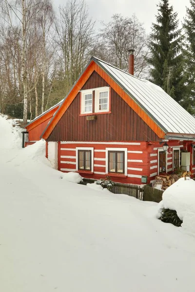 Chalet Traditionnel Bois République Tchèque — Photo