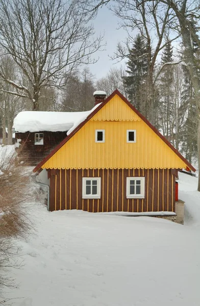 捷克共和国传统的木制小屋 — 图库照片