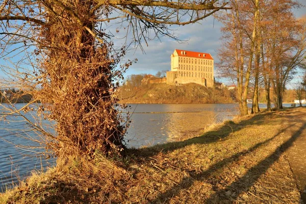 Интересный Замок Плумлов Чехии — стоковое фото