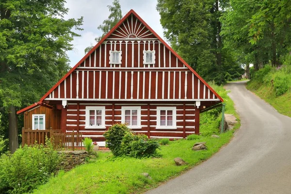 Traditionelle Holzhütte Der Tschechischen Republik — Stockfoto