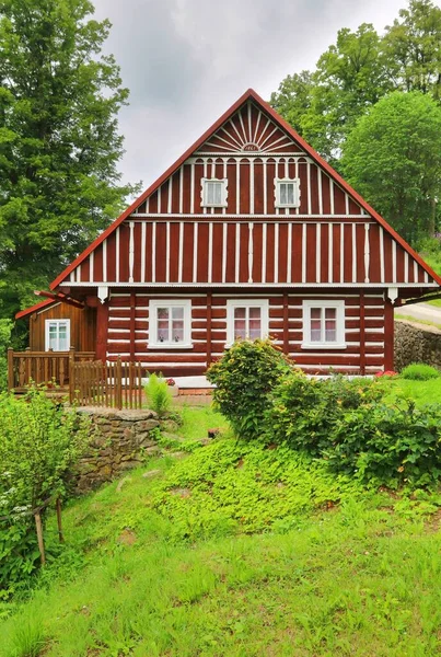 Traditioneel Houten Huisje Tsjechië — Stockfoto