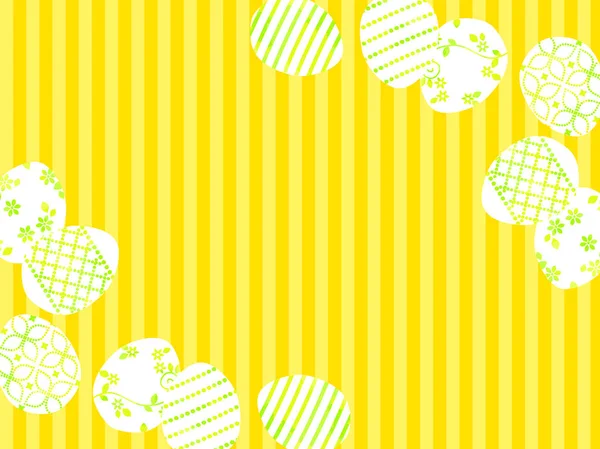 Yellow Easter Egg Illustration Background — Stock Vector